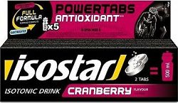 Isostar 120 g fast hydratation antioxidant tablety box, brusnica