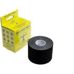 KineMAX SuperPro Cotton kinesiology tape čierna