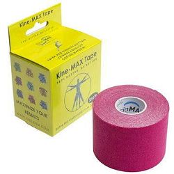 KineMAX SuperPro Cotton kinesiology tape ružová