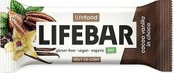 Lifefood Lifebar InChoco S kakaovými bôbmi a vanilkou RAW BIO 40 g