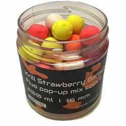 Mastodont Baits Fluo pop-up Krill Strawberry Bergamot 16 mm 200 ml Mix farieb