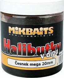 Mikbaits Halibutky v dipe Cesnak 20 mm 250 ml