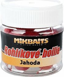 Mikbaits Rohlíkové boilies Jahoda 50 ml