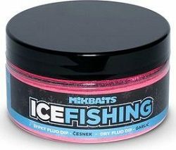 Mikbaits Sypký fluo dip Ice Fishing Range Cesnak 100 ml