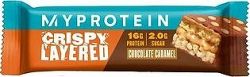 MyProtein Crispy Layered Bar 58 g, Čokoláda/Karamel