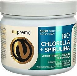 Nupreme BIO Chlorella + Spirulina 1500 tbl.