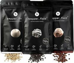 .pepper..field Kampotské korenie čierne, červené a biele (3× 50 g)