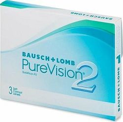 PureVision 2 (3 šošovky) dioptrie: -0.25, zakrivenie: 8.60