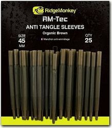 RidgeMonkey RM-Tec Anti Tangle Sleeves 45 mm Hnedý 25 ks