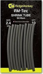 RidgeMonkey RM-Tec Shrink Tube 2,4 mm Silt Black 10 ks