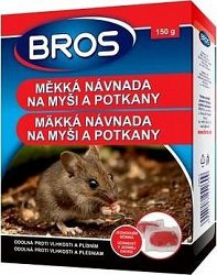 Rodenticíd BROS mäkká návnada na myši a potkany 150 g