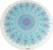 Sharp Shape Round yoga mat Peacock