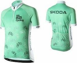 Škoda detský cyklistický dres 128