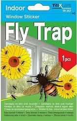 TRIXLINE, samolepka na okno proti poletujúcemu hmyzu Fly Trap, 1 ks