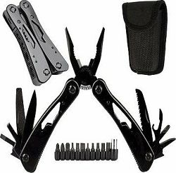 Verk 14384 Viacúčelový vreckový nôž MULTITOOL 20 v 1 čierny