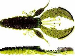 Westin CreCraw Creaturebait, 6,5 cm, 4 g, Black/Chartreuse, 6 ks