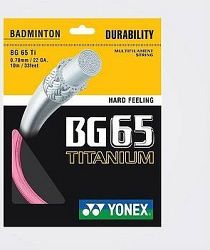 Yonex BG 65 Ti, 0,70 mm, 10 m, PINK