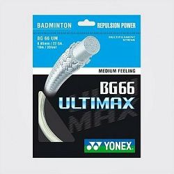 Yonex BG 66, ULTIMAX, 0,65 mm, 10 m, METALLIC WHITE