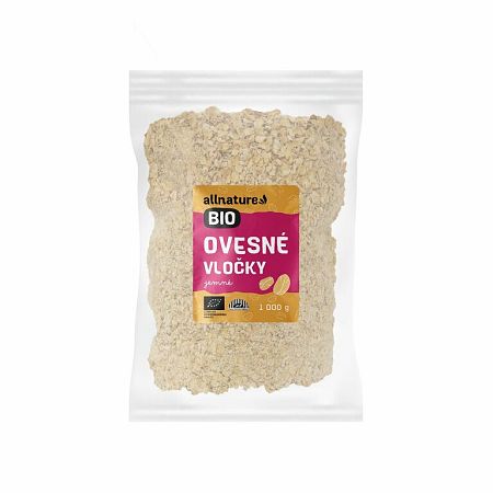 ALLNATURE Ovsené vločky jemné BIO 1000 g