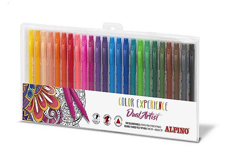 ALPINO Balenie 24ks fixiek Color Experience s dvojitým hrotom