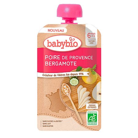 Babybio Hruška Bergamot 120 g