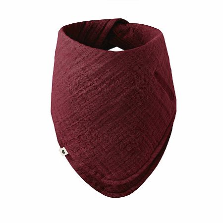 BIBS Bandana mušelínový slintáčik z BIO bavlny, elderberry