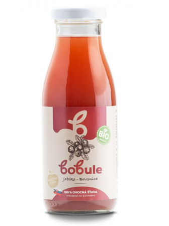 BOBULE BIO BOBULE JABLKO S BRUSNICOU 250ML