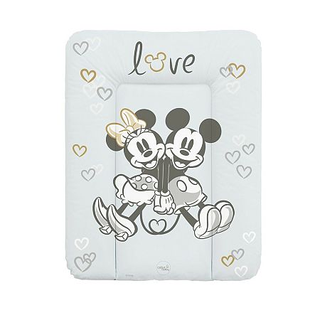 CEBA Podložka prebaľovacia mäkká na komodu (50x70) Disney Minnie & Mickey Grey