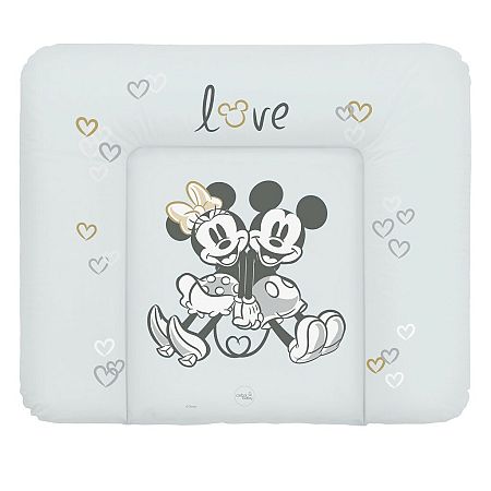 CEBA Podložka prebaľovacia mäkká na komodu (85x72) Disney Minnie & Mickey Grey