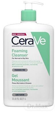 CeraVe Cleansers čiastiaci penivý gél pre normálnu až mastnú pleť 1000 ml