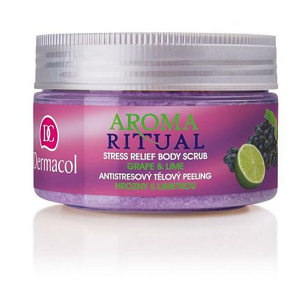 Dermacol Aroma Ritual telový peeling Hrozno s limetkou 200 g