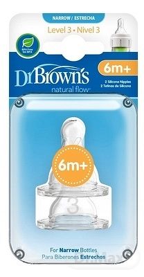 Dr.Browns 332 silikon cumlík na flašu standard prietok 3 2ks