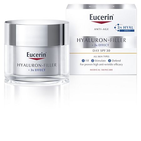 Eucerin Hyaluron-Filler denný krém proti vráskam SPF 30 všetky typy pleti 50 ml