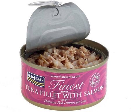 FISH4CATS Konzerva pre mačky Finest tuniak s lososom 70g