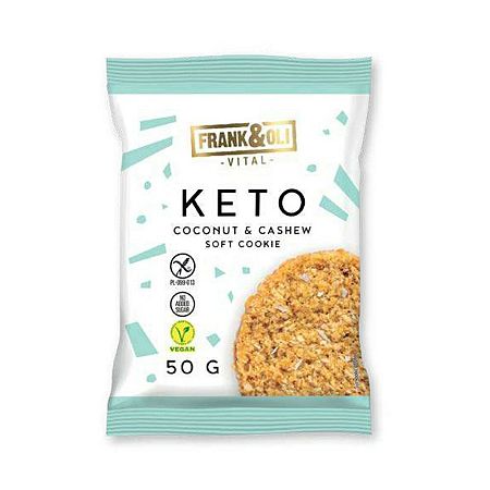 Frank&Oli Keto Cookie keto sušienka s kokosom a kešu orechami 50 g