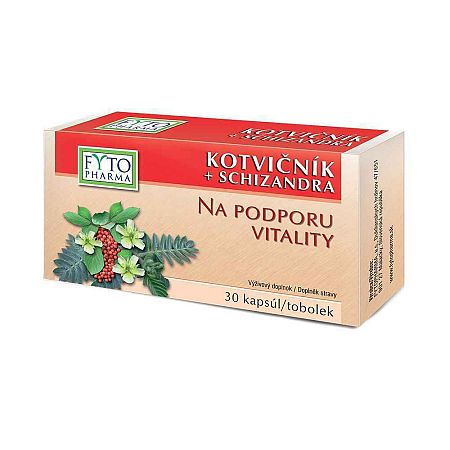 Fyto Kotvičník + Schizandra na podporu vitality 30 kapsúl