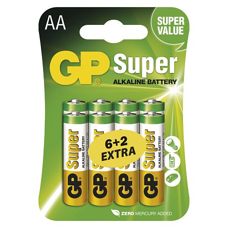 GP Super Alkaline AA 8ks 1013218000