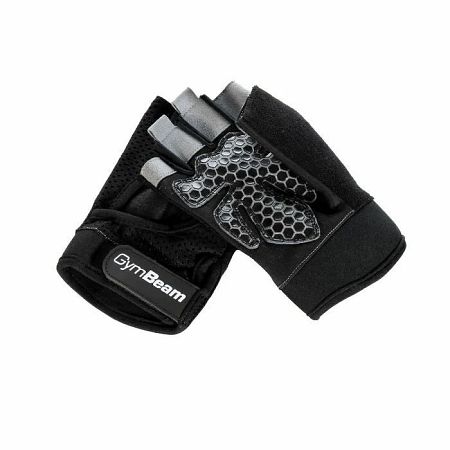 Gymbeam fitness rukavice grip black l čierna