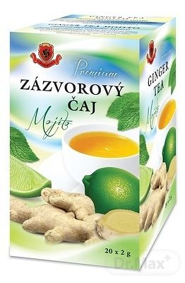 HERBEX Premium ZÁZVOROVÝ čaj Mojito bylinný čaj 20 x 2 g