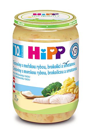 HiPP Tagliatelle s morskou rybou brokolicou a smotanou 220 g