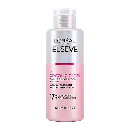 L'Oréal Paris Elseve Glycolic Gloss 5 Minute Lamination obnovující péče pro lesklé vlasy 200 ml