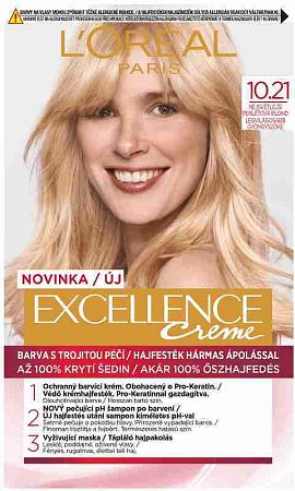 L´Oréal Paris Excellence Créme 10.21 Najsvetlejšia perleťová blond