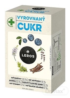 LEROS Vyrovnaný cukr 20 x 1 g