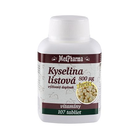 MedPharma Kyselina listová 800mcg 107 tabliet