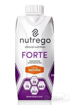 Nutrego FORTE s príchuťou marhuľa 12 x 330 ml