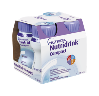 Nutridrink Compact s neutrálnou príchuťou 4 x 125 ml