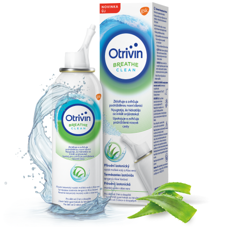 Otrivin Breathe Clean Aloe Vera Izotonický nosový sprej s morskou vodou 100 ml