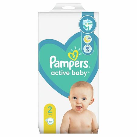 Pampers Active Baby 2 112 ks