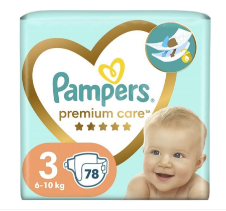 Pampers Premium Care 3 78 ks