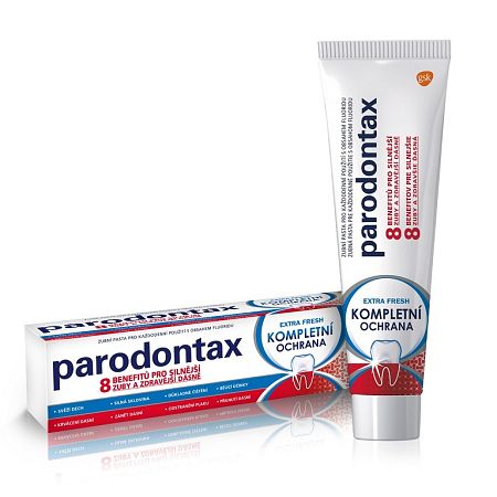 Parodontax Extra Fresh Kompletná ochrana Zubná pasta s fluoridom 75 ml